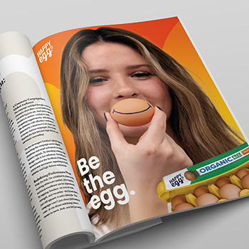 Happy Egg Magazine Advertisement